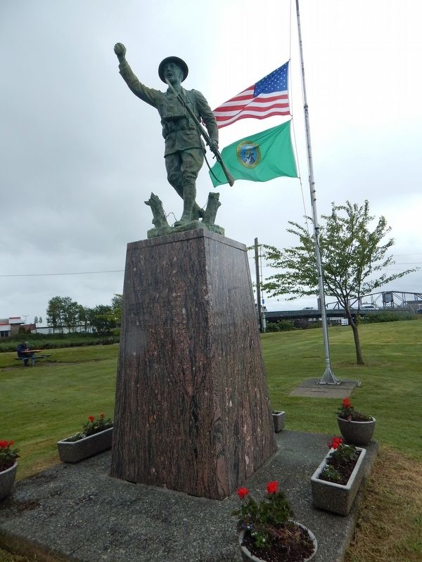 The Spirit Of The American Doughboy Statue. Click for full size. The Spirit Of The American Doughboy Statue image. Click for full size.