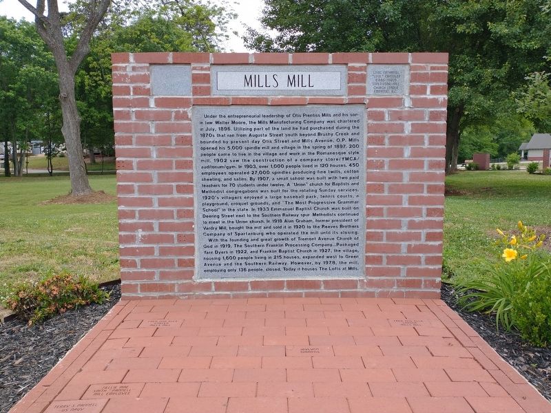 Mills Mill Marker image. Click for full size.
