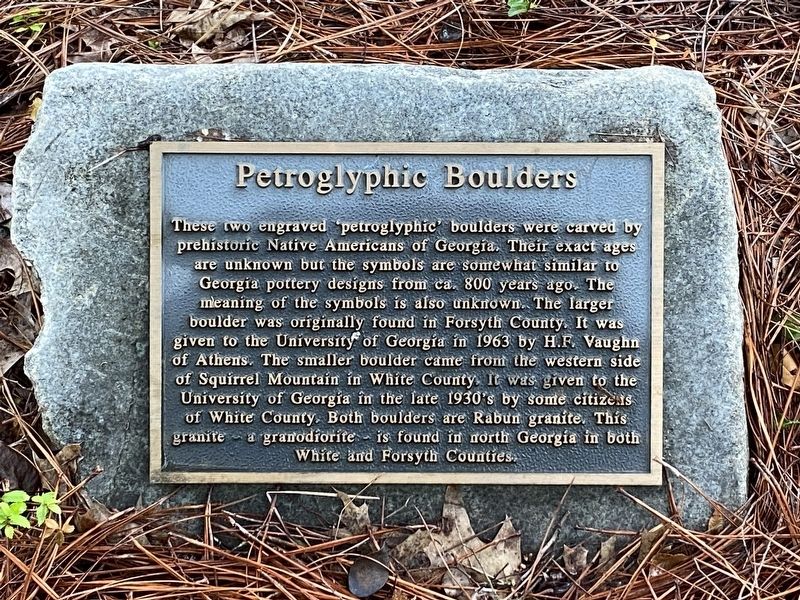 Petroglyphic Boulders Marker. Click for full size. Petroglyphic Boulders Marker image. Click for full size.