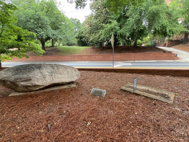 Petroglyphic Boulders Marker. Click for full size. Petroglyphic Boulders Marker image. Click for full size.