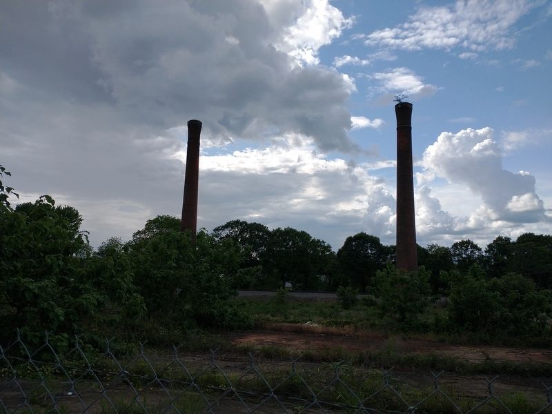 Poe Mill Smoke Stacks image. Click for full size.