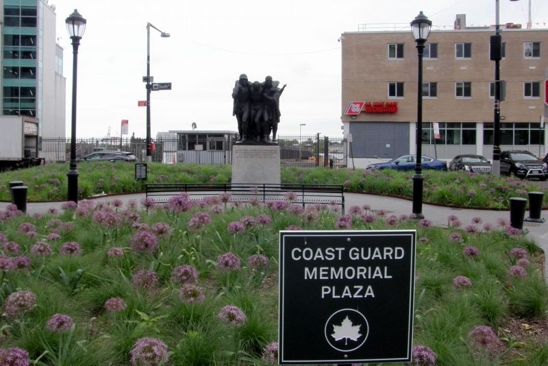 Coast Guard Memorial in its new home image. Click for full size.