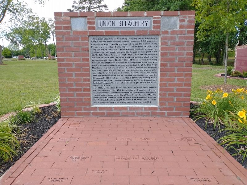 Union Bleachery Marker image. Click for full size.