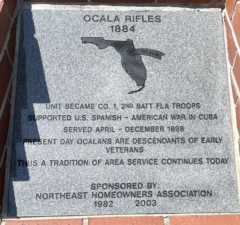 Ocala Rifles Marker image. Click for full size.