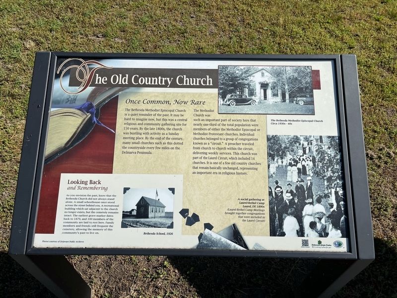 The Old Country Church Marker image. Click for full size.