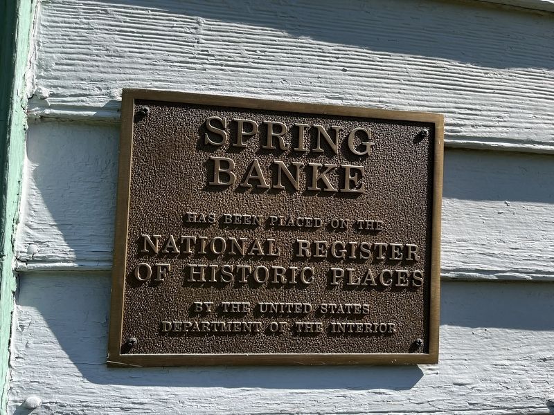 Spring Banke Marker. Click for full size. Spring Banke Marker image. Click for full size.