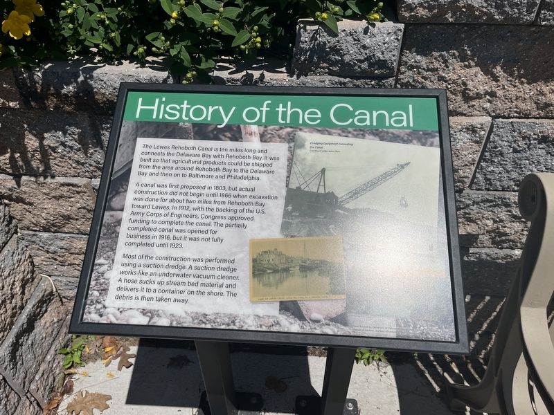 History of the Canal Marker image. Click for full size.
