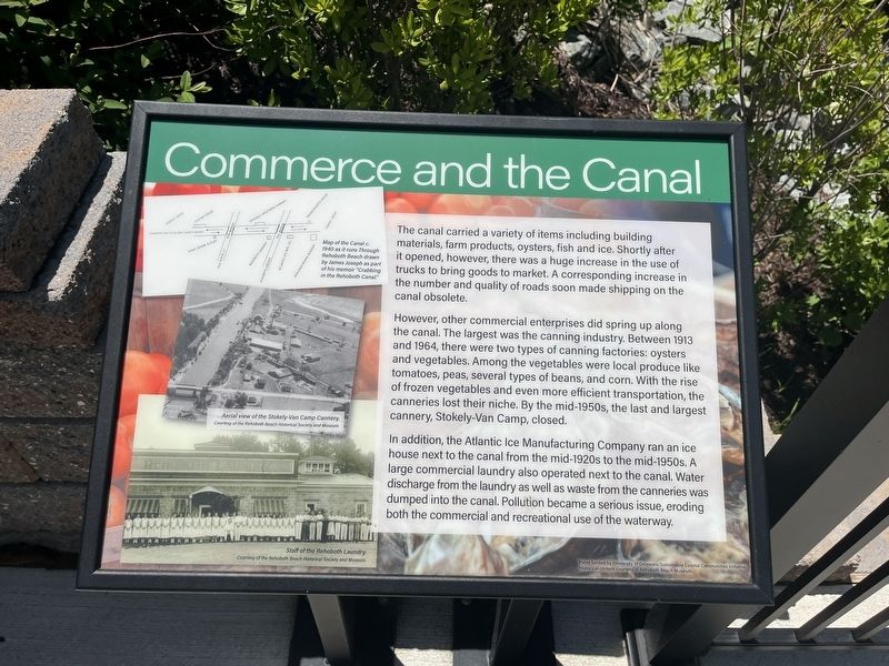 Commerce and the Canal Marker. Click for full size. Commerce and the Canal Marker image. Click for full size.