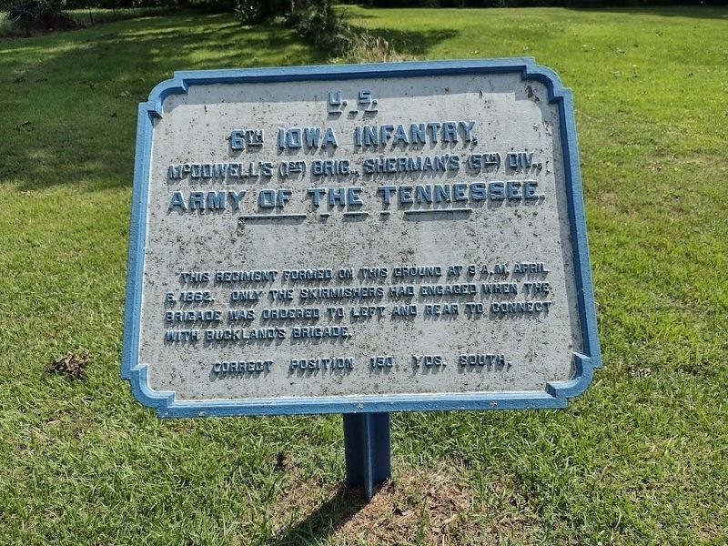 6th Iowa Infantry Marker image. Click for full size.