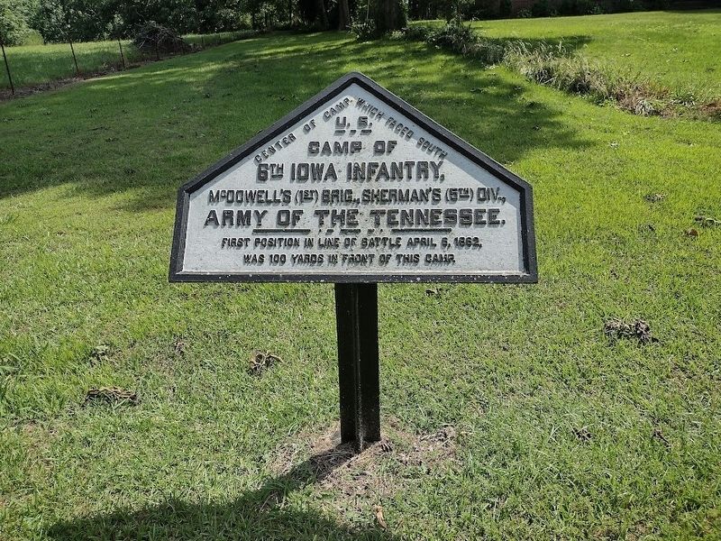 6th Iowa Infantry Marker. Click for full size. 6th Iowa Infantry Marker image. Click for full size.