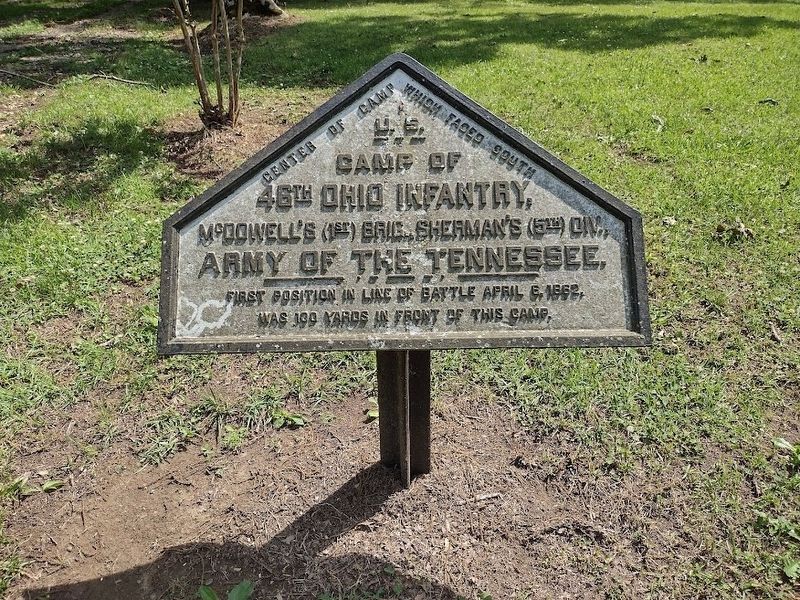 Camp 46th Ohio Infantry Marker image. Click for full size.