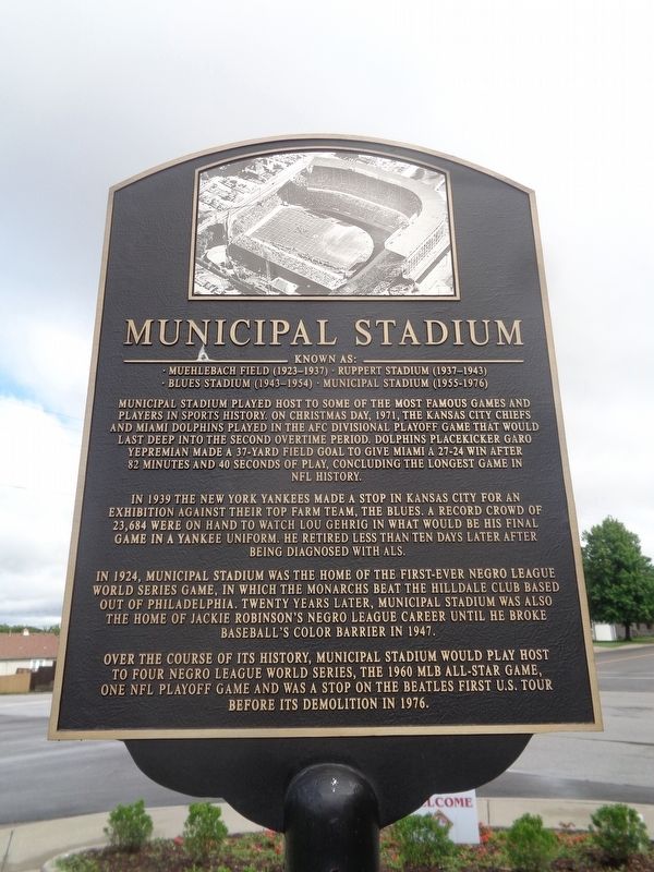 Municipal Stadium Historical Marker