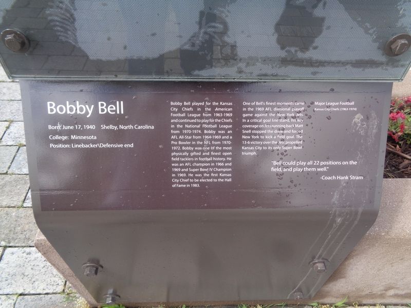 Bobby Bell Marker image. Click for full size.