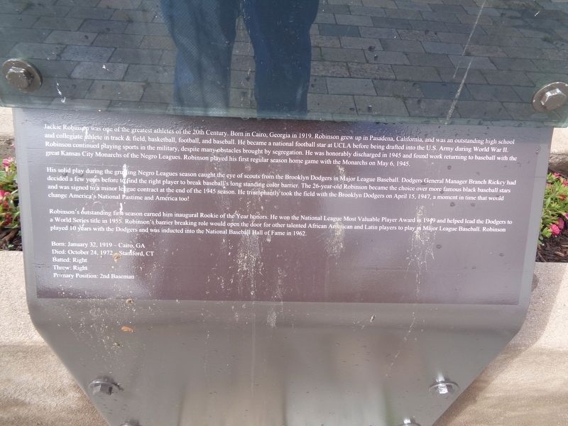 Jackie Robinson Marker. Click for full size. Jackie Robinson Marker image. Click for full size.