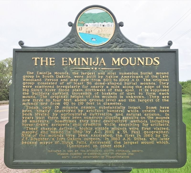 The Eminija Mounds Marker image. Click for full size.