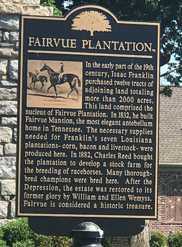 Fairvue Plantation Marker image. Click for full size.