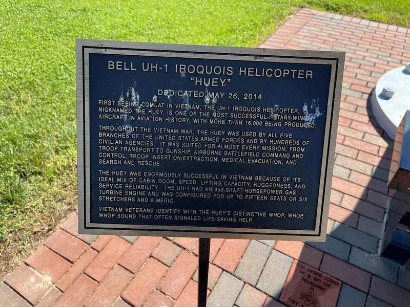 Bell UH-1 Iroquois Helicopter Marker image. Click for full size.