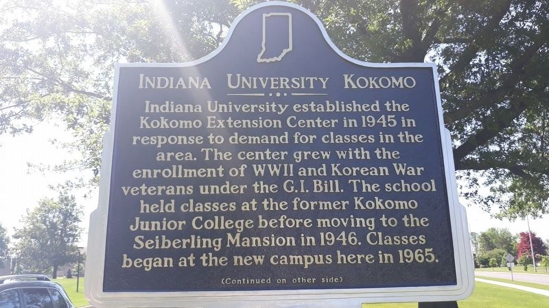 Indiana University Kokomo Marker image. Click for full size.