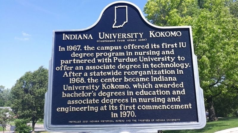 Indiana University Kokomo Marker image. Click for full size.