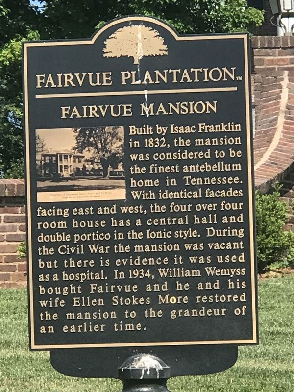 Fairvue Mansion Marker image. Click for full size.