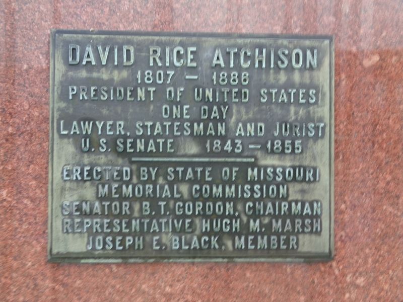 David Rice Atchison Marker image. Click for full size.