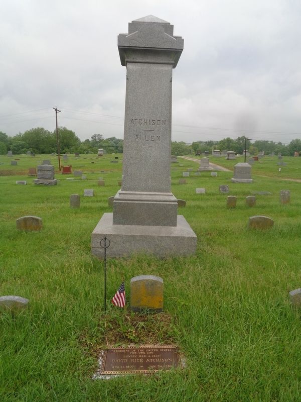 David Rice Atchison gravesite image. Click for full size.