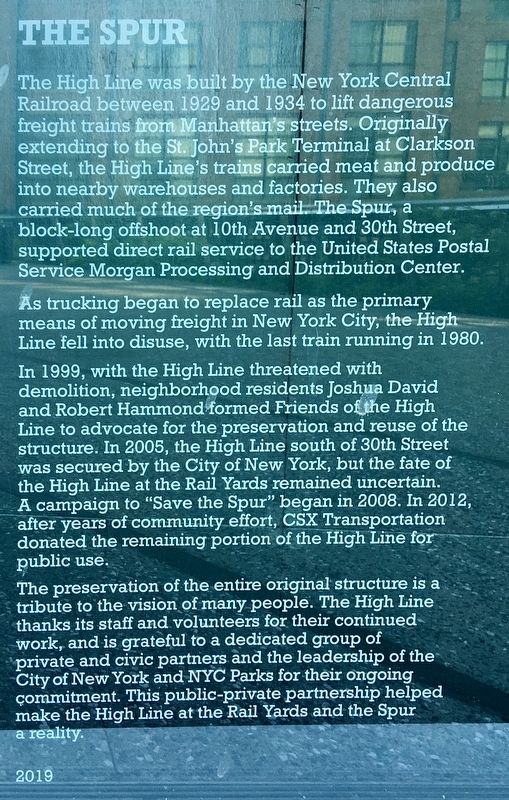 High Line Marker image. Click for full size.