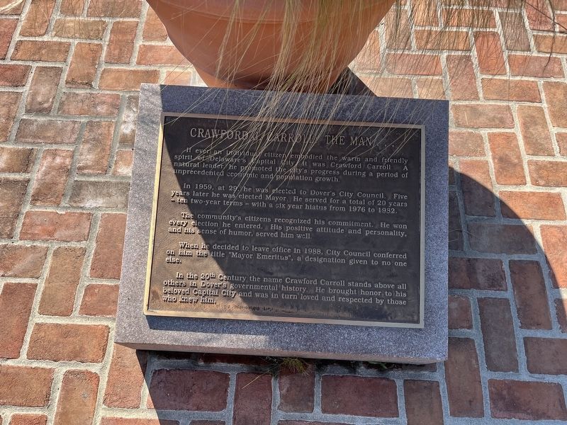 Crawford Carroll, the Man� Marker image. Click for full size.