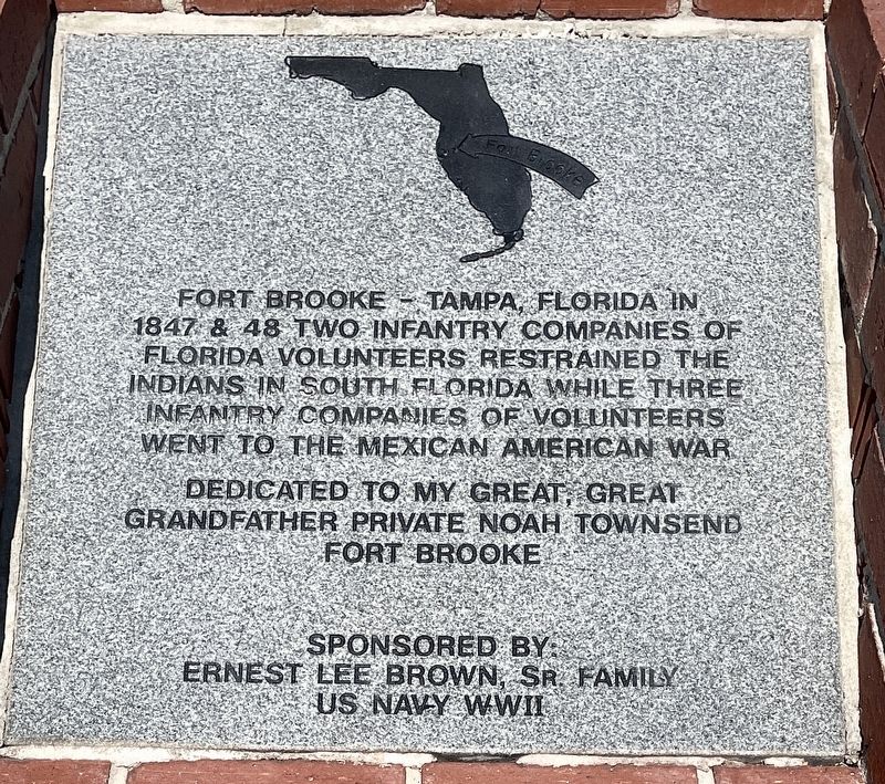 Fort Brooke - Tampa, Florida Marker image. Click for full size.