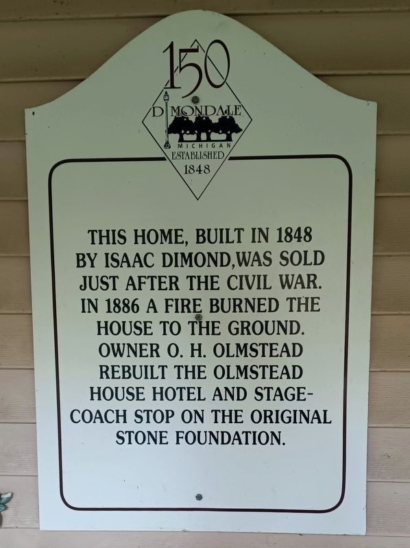 The Dimond House Marker image. Click for full size.