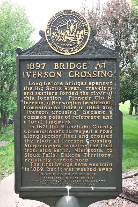 1897 Bridge at Iverson Crossing Marker image. Click for full size.