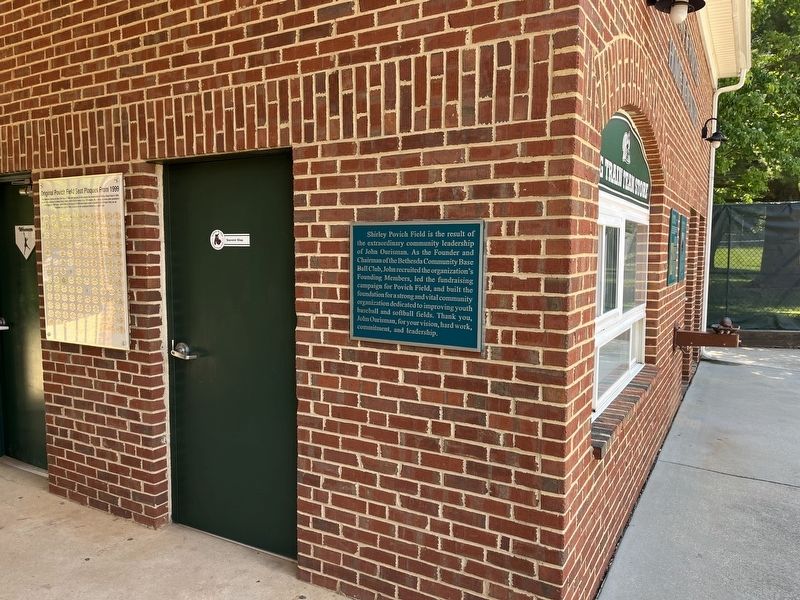Original Povich Field Seat Plaques From 1999 Marker image. Click for full size.