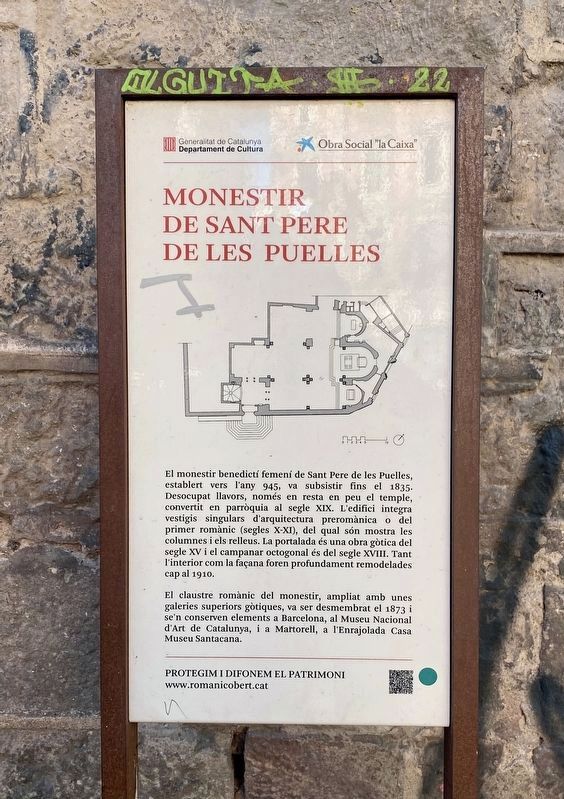 Monastir de Sant Pere de les Puelles Marker image. Click for full size.