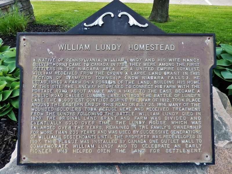 William Lundy Homestead Marker image. Click for full size.