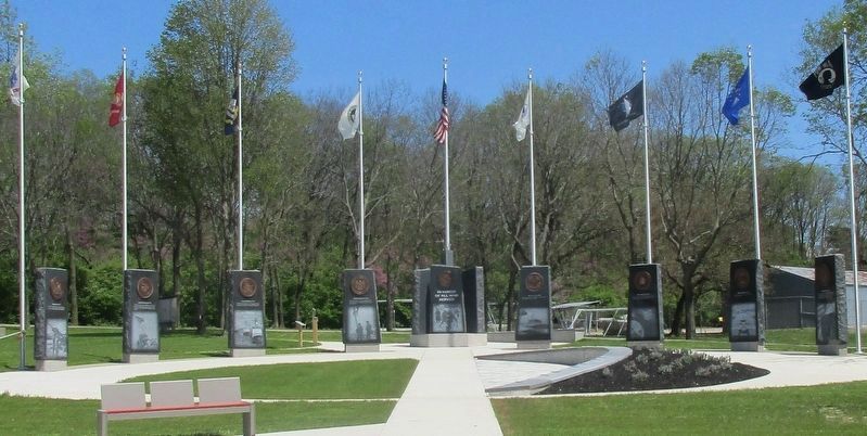 Huber Heights Veterans Memorial image. Click for full size.