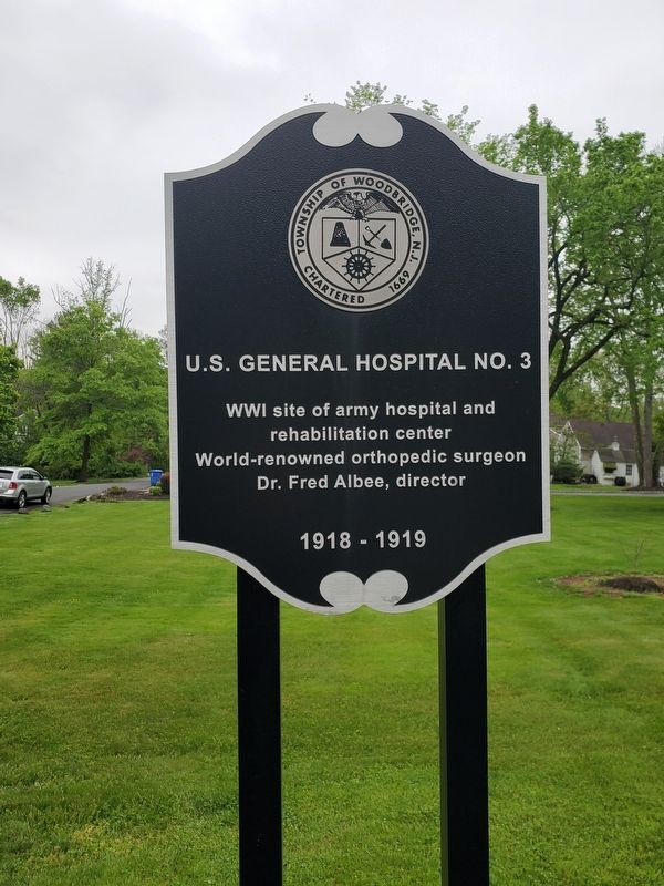 U.S. General Hospital No. 3 Marker image. Click for full size.