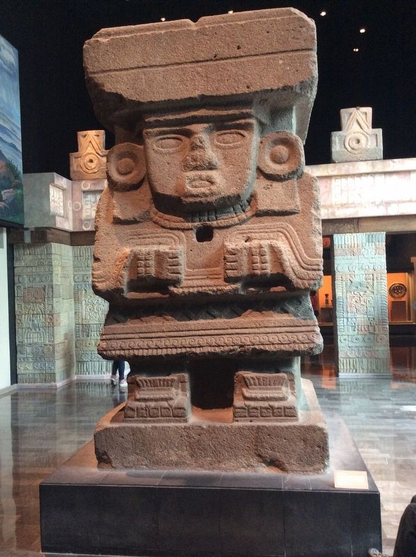 Monolithic Sculpture of a Water-related Deity at the Museo Nacional de Antropologa in Mexico City image. Click for full size.