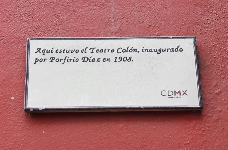 Teatro Coln Marker image. Click for full size.