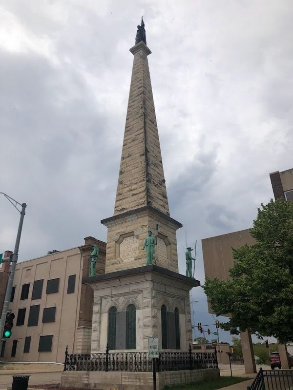 Soldiers' Monument (Stephenson County, Illinois) Marker. Click for full size. Soldiers' Monument (Stephenson County, Illinois) Marker image. Click for full size.