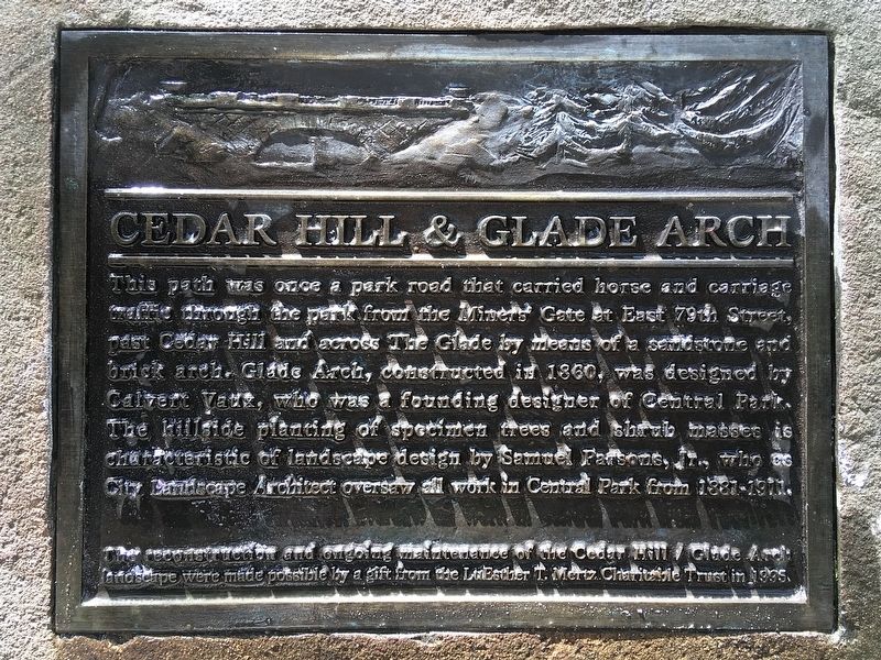 Cedar Hill and Glade Arch Marker image. Click for full size.