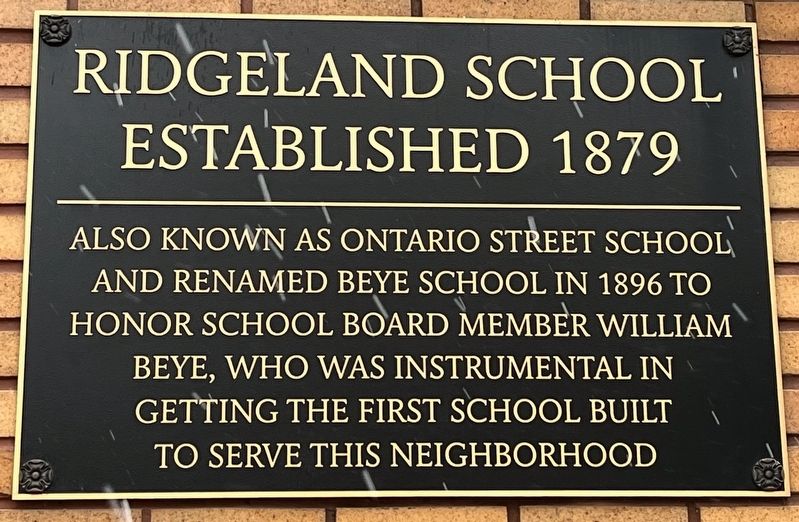 Ridgeland School Marker. Click for full size. Ridgeland School Marker image. Click for full size.
