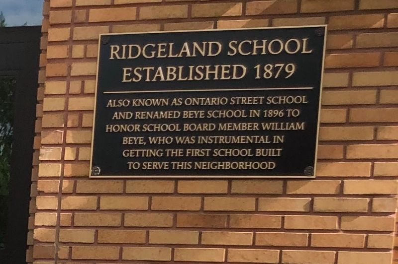 Ridgeland School Marker image. Click for full size.
