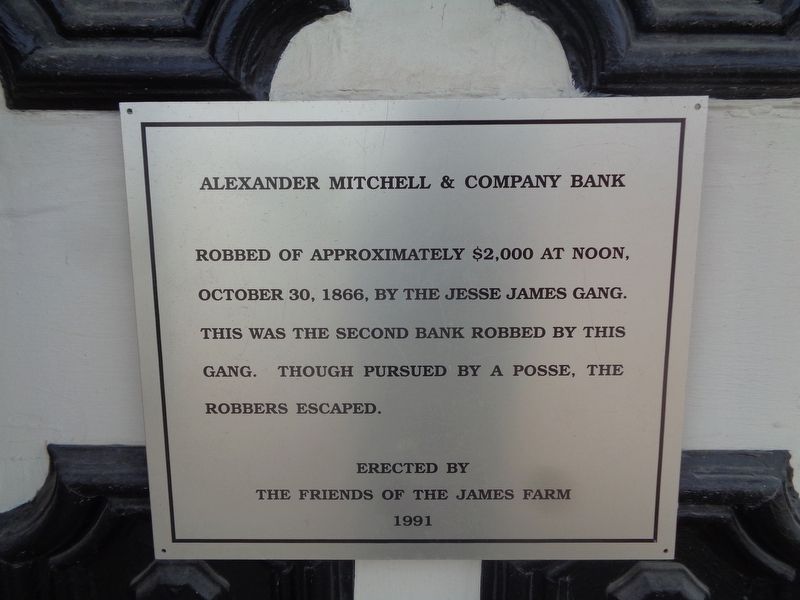 Alexander Mitchell & Company Bank Marker image. Click for full size.