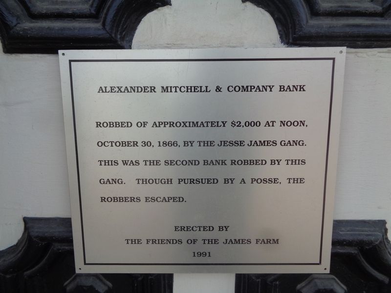 Alexander Mitchell & Company Bank Marker. Click for full size. Alexander Mitchell & Company Bank Marker image. Click for full size.