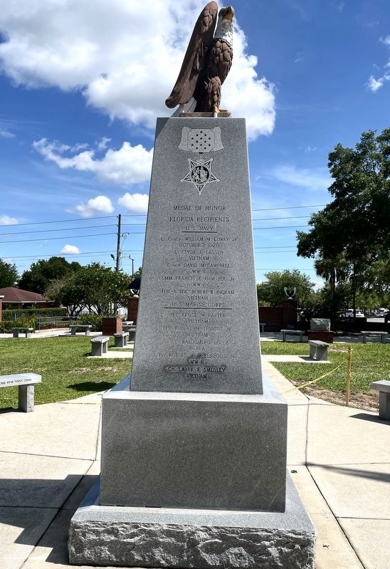 Medal of Honor Florida Recipients Marker(left side). Click for full size. Medal of Honor Florida Recipients Marker(left side) image. Click for full size.