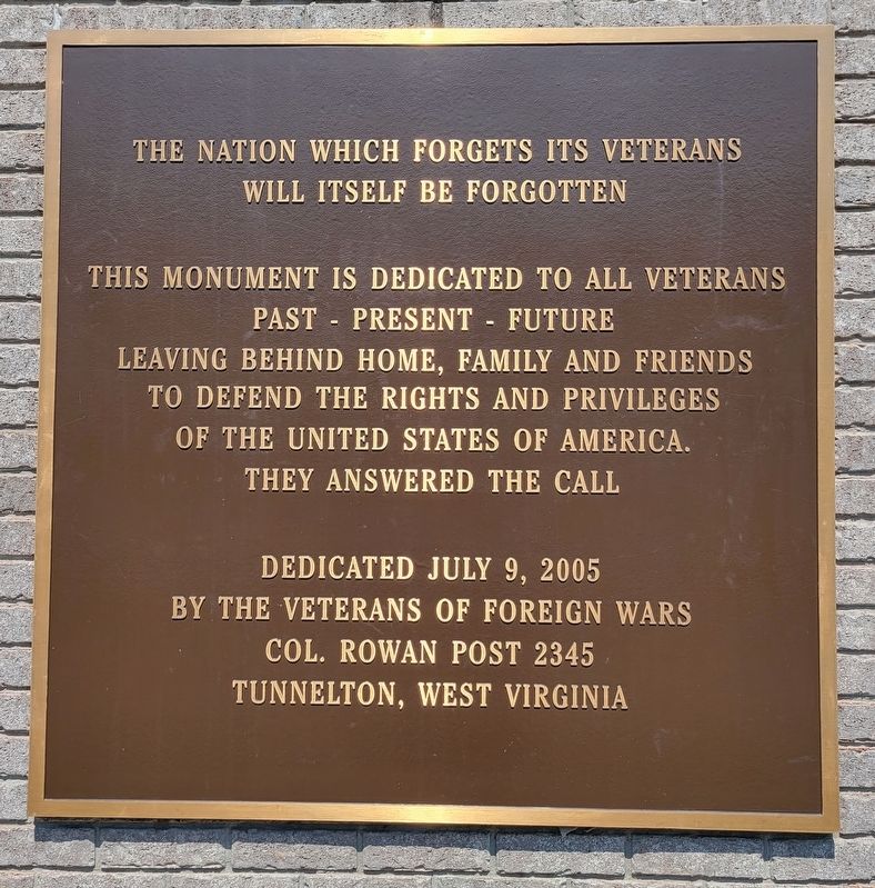Veterans Memorial. Click for full size. Veterans Memorial image. Click for full size.