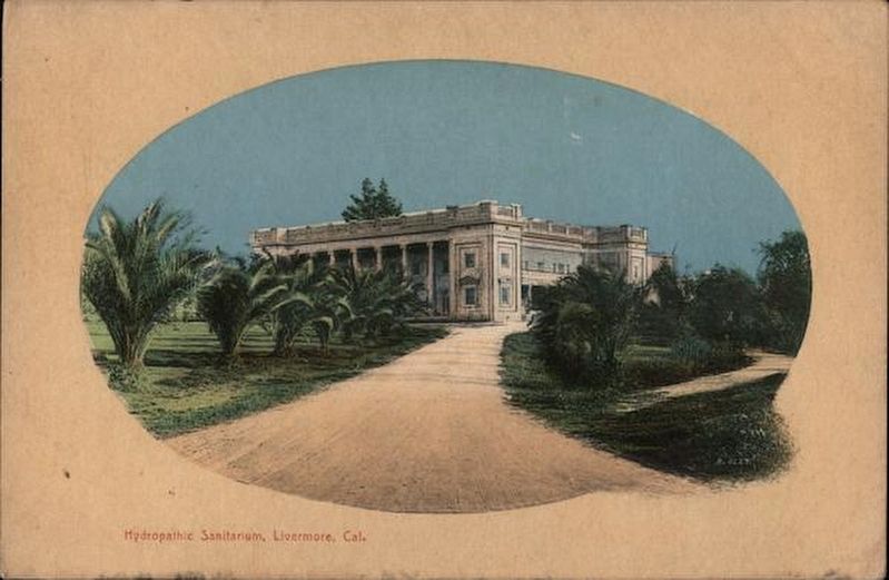 Early Hydropathic Building Photo Postcard image. Click for full size.