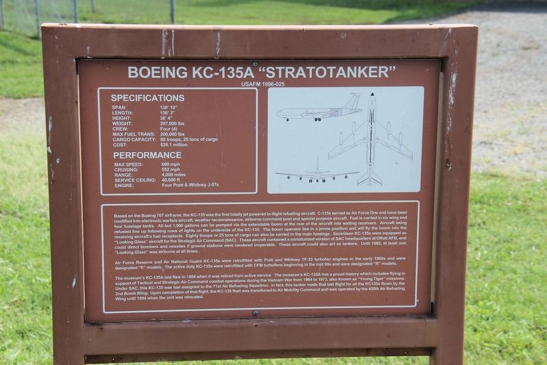 Boeing KC-135A "Stratotanker" Marker image. Click for full size.
