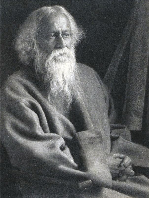 Rabindranath Tagore image. Click for full size.