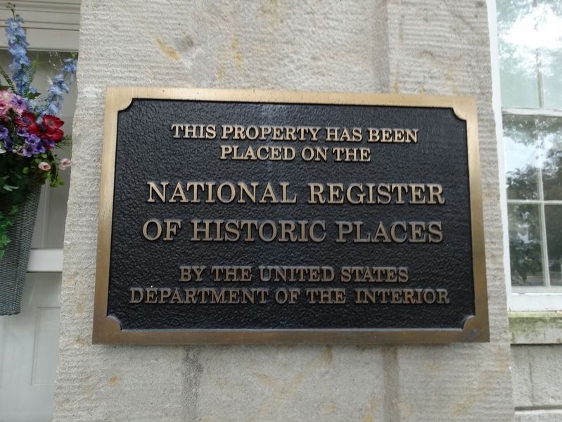 National Register of Historical Places plaque on the building image. Click for full size.